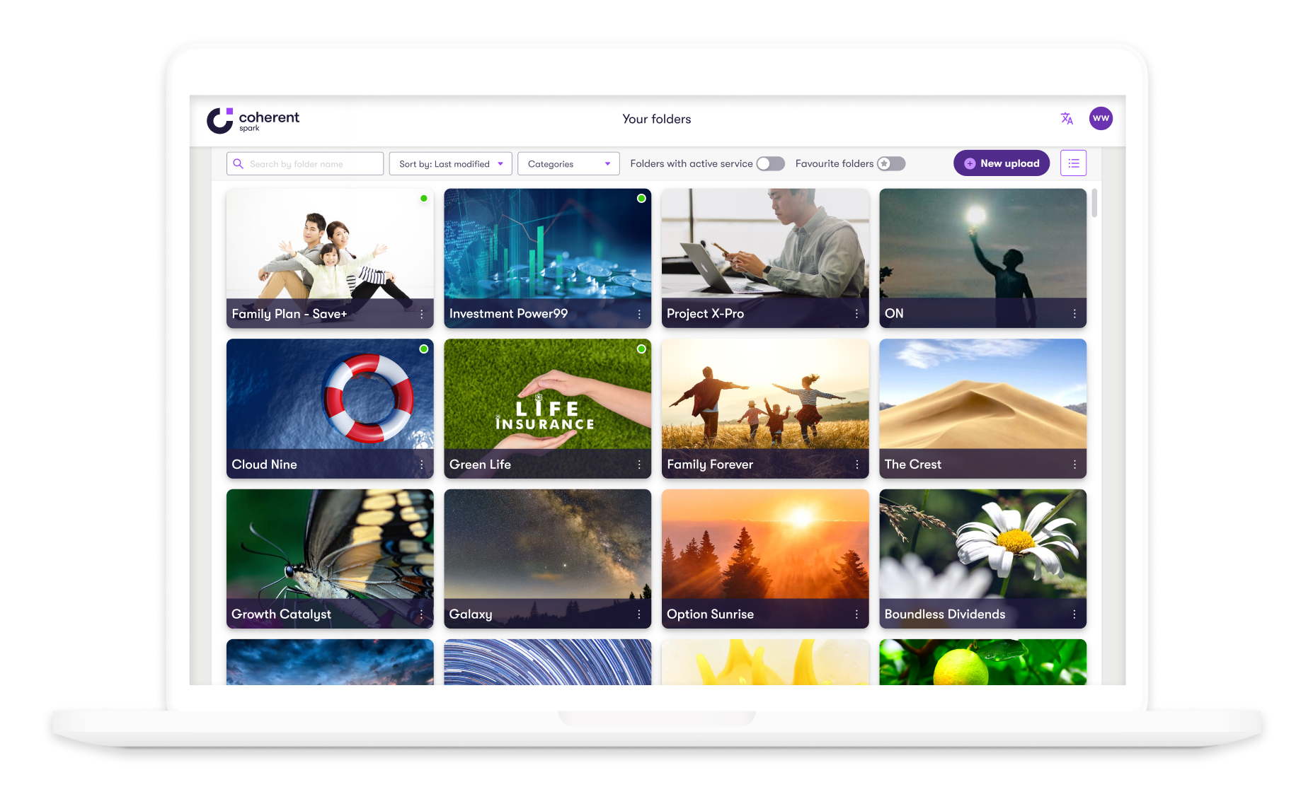 Coherent Spark — your folders directory of insurance products